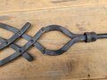 Antique wrought iron riveted bracket window security