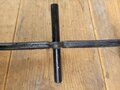 Antique wrought iron bar for a door or window