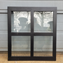 Steel window frame black