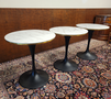 Round bistro table with marble top