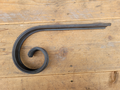 Wrought iron end curl for handrail