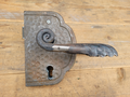 Wrought iron lock with handle for gate