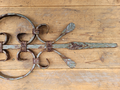 Classic wrought iron front door ornament