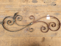 Monumental wrought iron front door ornament