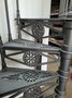 Antique cast iron spiral staircase