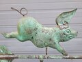 Copper weather vane with Pig