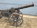 Antique cast iron cannon