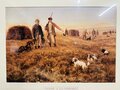 Painting of an English hunting scene ''Chasse a la Pedrix''