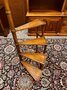 Large antique library stairs