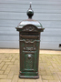 Antique cast iron freestanding mailbox