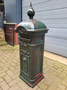 Antique cast iron freestanding mailbox