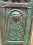 Antique cast iron freestanding mailbox