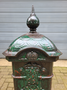 Antique cast iron freestanding mailbox