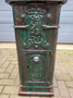 Antique cast iron freestanding mailbox