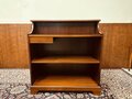 Antique English Chesterfield mahogany bar with bar stools