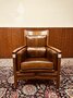 Classic Art Deco Armchair Mocha