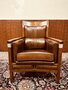 Classic Art Deco Armchair Mocha