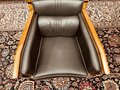 Klassieke Art Deco Fauteuil Zwart Laag