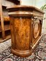 Classic Italian burlwood bar with bar stools