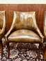 Set Klassieke Engelse Chesterfield Stoelen