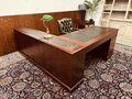 Classic English Chesterfield Corner Desk Set with Desk Chair