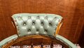 Engelse Chesterfield Bureaustoel Mint