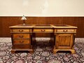 Klassiek Engels Empire Chesterfield Bureau Partnerdesk