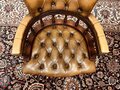 Klassiek Engels Chesterfield Bureaustoel Captain Chair 