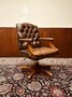 Klassiek Engels Chesterfield Bureaustoel President Chair 