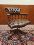 Chesterfield Bureaustoel Captain Chair Donkerbruin