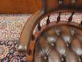 Chesterfield Bureaustoel Captain Chair Donkerbruin