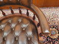 Chesterfield Bureaustoel Captain Chair Donkerbruin